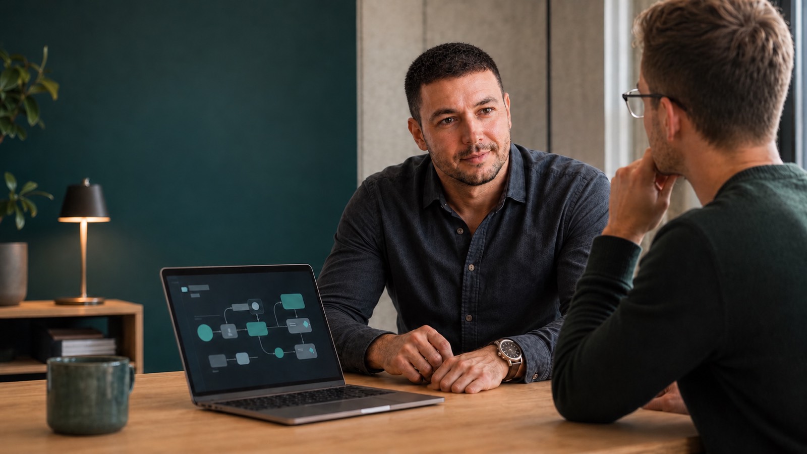 René Zander in an AI coaching session